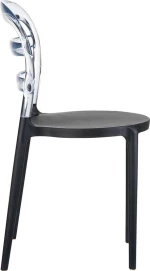 Bibi Black/clear Transp.καρεκλα