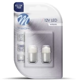 M-tech P21/5w 12v Bay15d 9xsmd3014 Led Λευκο Blister M-tech - 2 Τεμ. Lb038w/mt