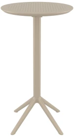 Sky Taupe Bar Φ60χ108εκ.πτυσ/νο Τραπ. Πολ/νιου