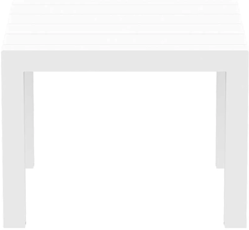 Vegas White 100x100/140χ75εκ. Επεκτ.τραπεζι Πολ/νιου
