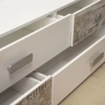 Pump Έπιπλο Tv 150x40x43 Λευκό Με Μοντέρνα Διακόσμηση