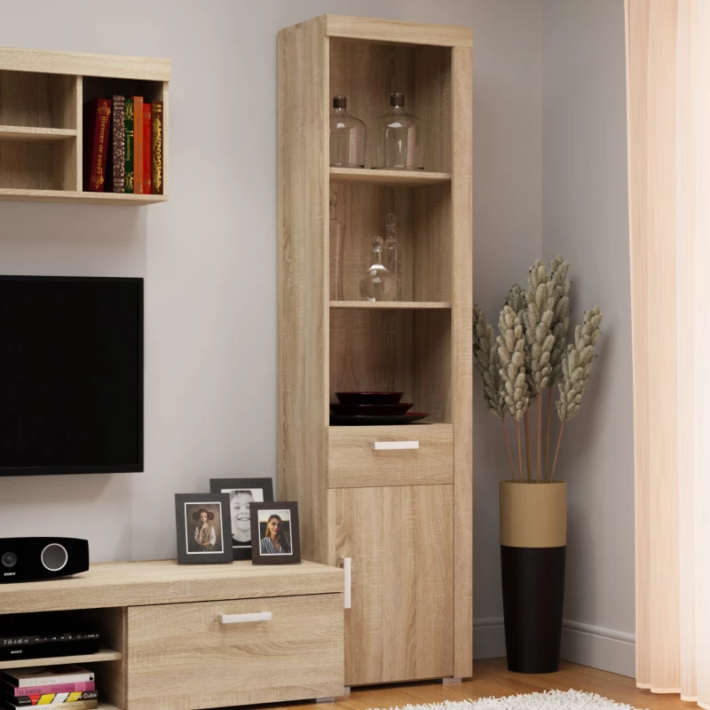 Βιβλιοθήκη Damis 50x35x203εκ Σονόμα