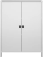 Κομότα Δίφυλλη Marocco Λευκό 99x37x130.5cm