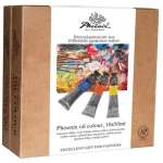 256563 Phoenix Επαγγελματικό Σετ Χρωμάτων Λαδιού, 10 Τεμάχια, 50ml/τεμ.