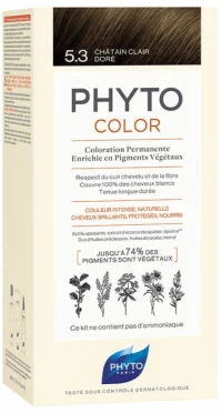 Μόνιμος Χρωματισμός Phyto Phytocolor 5.3-castaño Claro Dorado Χωρίς Αμμωνία