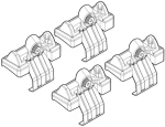 Ford Fiesta 5d 05/02-08/08 Kit Ακρα (ποδια) Για Μπαρεσ Nordrive