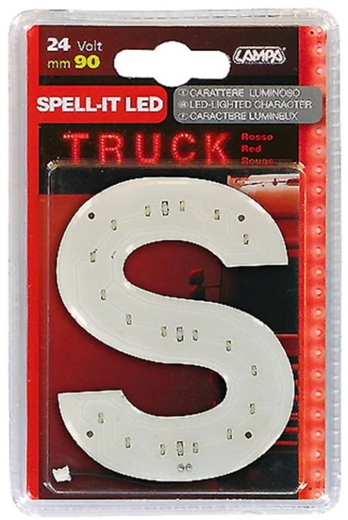 Γραμμα S Κοκκινο 24v Led