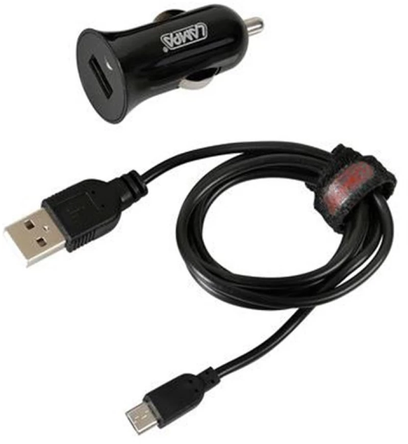 Καλώδιο Φορτισης Usb Για Micro Usb 100cm Με Αντάπτορα Usb Αναπτήρα