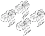 Renault Megane Iv 5d 01/16+ Kit Ακρα (ποδια) Για Μπαρεσ Nordrive