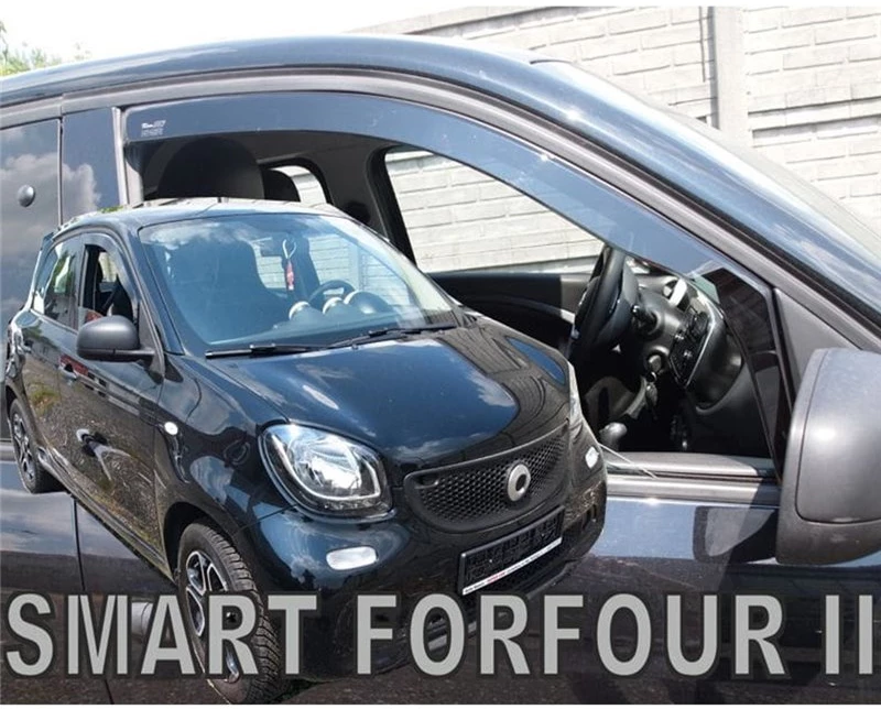 Smart Forfour 5d 2014+ Ζευγαρι Ανεμοθραυστεσ Απο Ευκαμπτο Φιμε Πλαστικο Heko - 2 Τεμ.