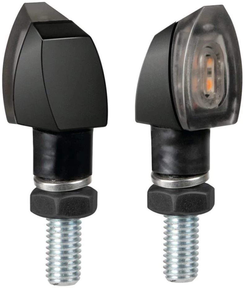 Φλασ Μοτο Volt Μαυρα Απο Αλουμινιο 12v Smd Led (36x18 Mm) -2τεμ.