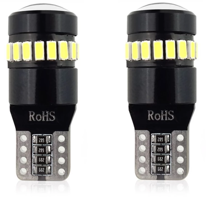 T10 W5w 12/24v Canbus Led 18xsmd3014 +1xsmd Λευκο Amio - 2 Τεμ.