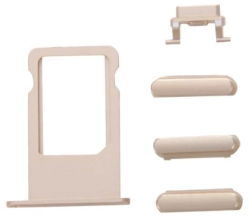 Πλαϊνά Πλήκτρα Και Βάση Sim Για Iphone 7 Plus, Gold
