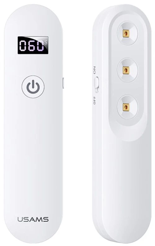 Usams Uv Αποστειρωτής Ultra Mini Us-zb159,με Οθόνη & Μπαταρία, Λευκός