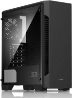 Zalman Pc Case S3 Tg, Mid Tower, 424x196x462mm, 3x Fan, Διάφανο Πλαϊνό