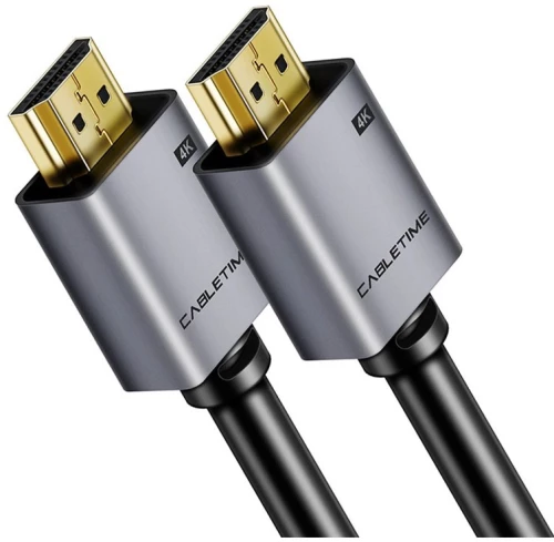 Cabletime Καλώδιο Hdmi 2.0 Av566, 4k/60hz, 5m, Μαύρο