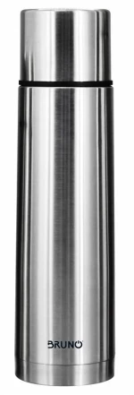 Bruno Θερμός Brn-0069, Με Καπάκι-κύπελλο, Anti-slip, 1000ml, Ασημί
