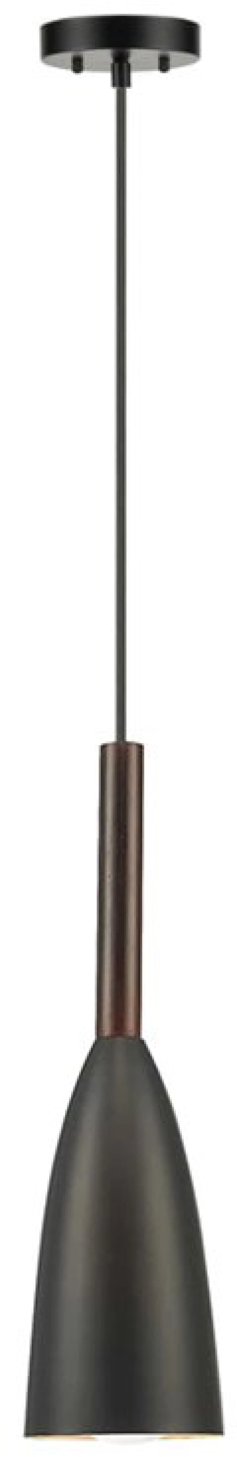 Powertech Φωτιστικό Οροφής Hll-0063, E27, Φ10, Μεταλλικό, Μαύρο