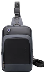 Arctic Hunter Τσάντα Crossbody Xb00116, Θήκη Για Tablet, Αδιάβροχη, Γκρι