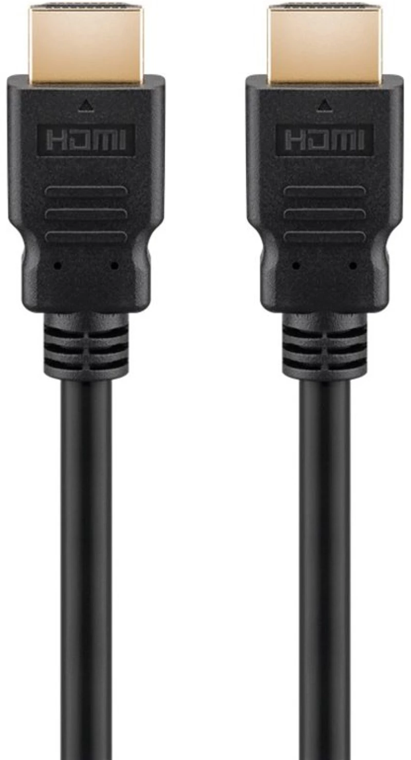 Goobay Καλώδιο Hdmi 2.1 Certified 58267, Arc, 30awg, 8k, 0.5m, Μαύρο