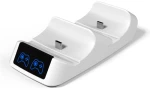 Roar Βάση Φόρτισης Gamepad Rr-0019 Για 2x Ps5 Dualsense, Λευκή