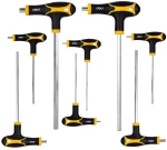 Deli Σετ Κλειδιά Allen Dl233108, Τύπου Ταφ, 2-10mm, Cr-v, 8τμχ