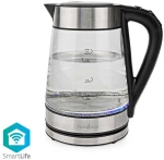 Nedis Wifiwk10cgs Smartlife Electric Kettle 1.7l Glass