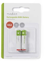 Nedis Banm7hr032b Rechargeable Ni-mh Battery Aaa, 1.2v, 700 Mah, 2 Pieces, Blist