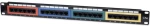 Int 513678 19" 1u Cat5e Color-coded Patch Panel 24port Utp Black