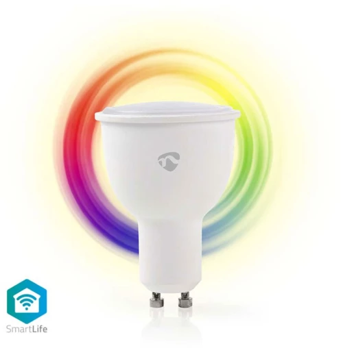 Nedis Wifilc10wtgu10 Wifi Smart Led Bulb Full Colour And Warm White Gu10