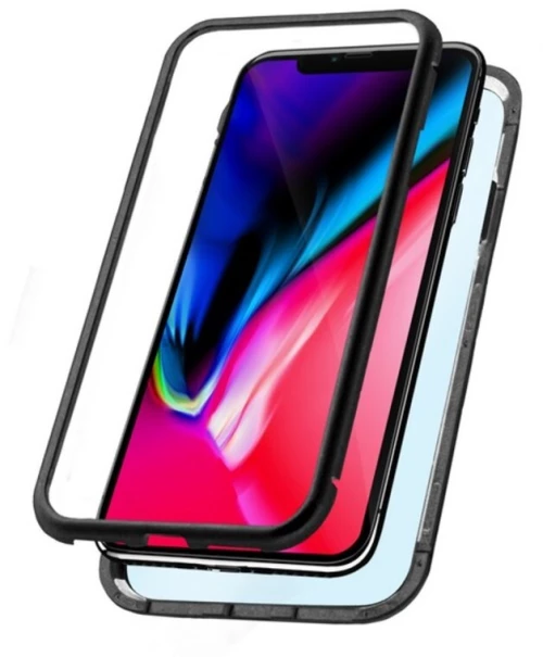 Κάλυμμα Κινητού Iphone Xs Max Ksix Magnetic (2 Pcs) Μαύρο