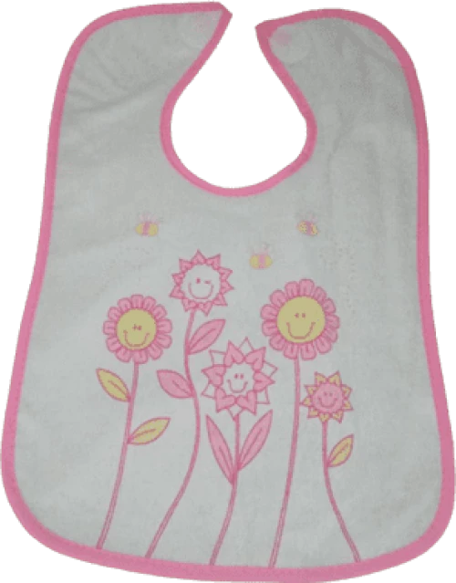 Σαλιάρα Υφασμάτινη + Με Πλαστικό 27*36cm Flower