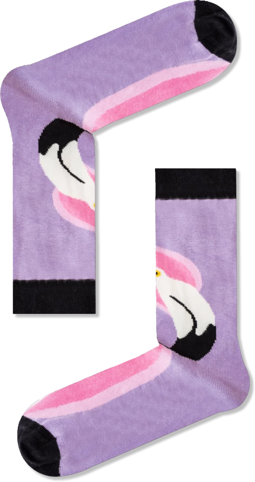 Vtex Socks Γυναικείες Κάλτσες Μωβ Φλαμινγκο
