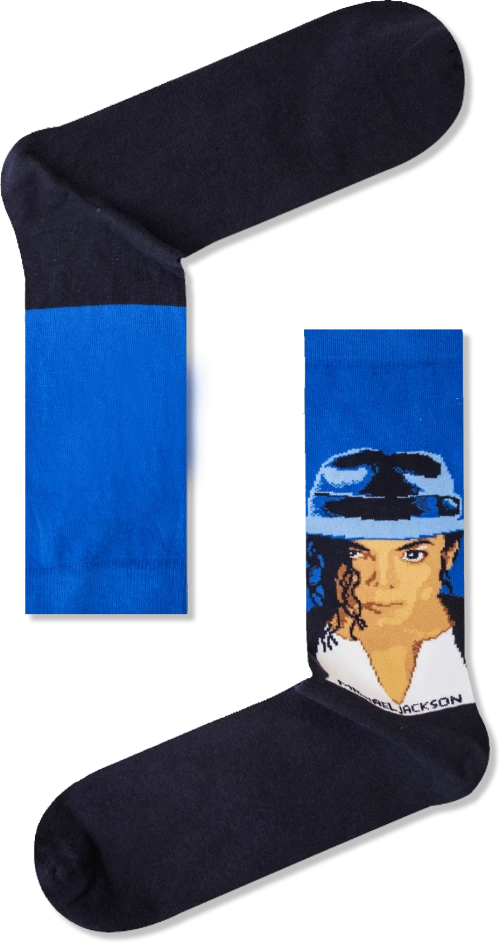Vtex Socks Ανδρικές κάλτσες μπλε Michael Jackson