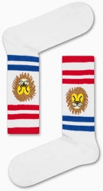 Vtex Socks Unisex Κάλτσες Λευκές Athletic Lion