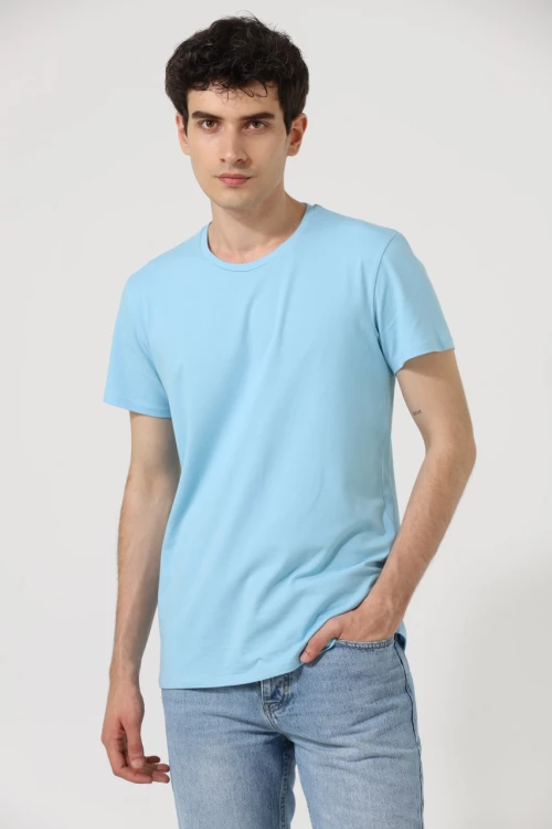 Vtex Socks Ανδρικό T-shirt Γαλάζιο