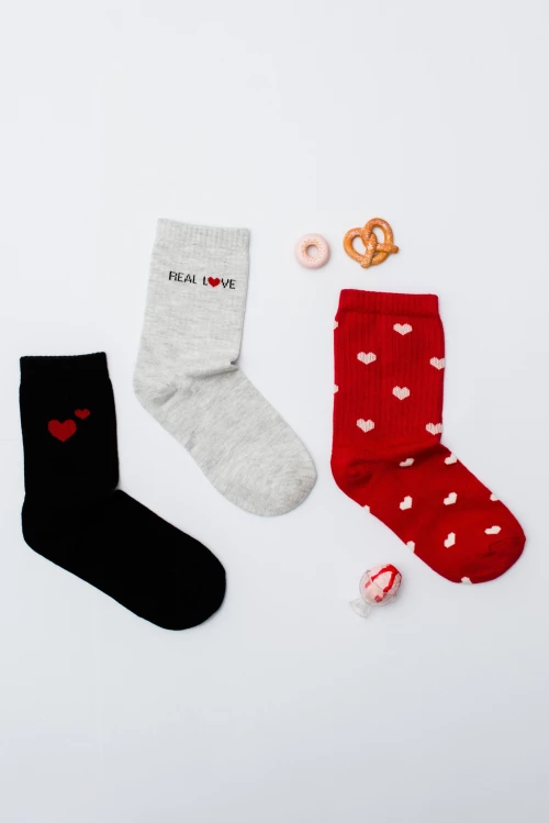 Vtex Socks Παιδικές Κάλτσες Σετ Real Love