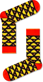 Vtex Socks Ανδρικές κάλτσες Μαύρο "Tacos"