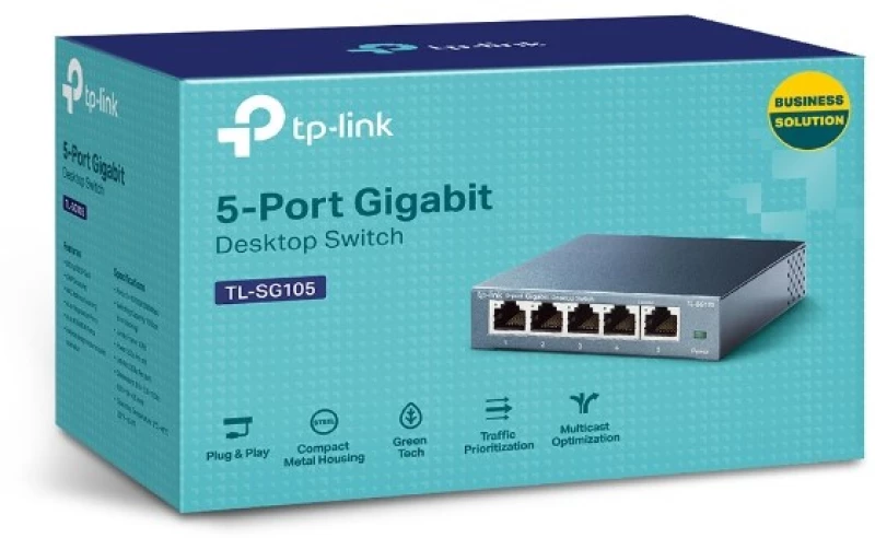 TP-LINK Gigabit Switch TL-SG105, 5 θύρες, Ver. 6.0