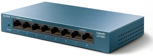 TP-LINK Desktop Switch LS108G, 8-port 10/100/1000Mbps, Ver. 1.0