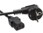 POWERTECH καλώδιο τροφοδοσίας CAB-P028  3x 0.50mm  1.5m  μαύρο  10τμχ