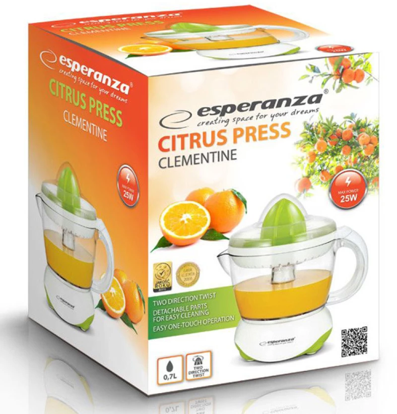 ESPERANZA ηλεκτρικός αποχυμωτής Clementine EKJ001G  25W  0.7L