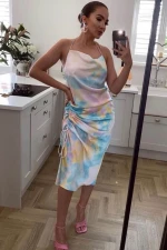 Tie Dye Silk Dress