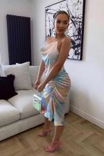 Tie Dye Silk Dress