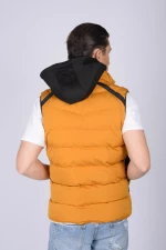 Puffer Vest με κουκούλα