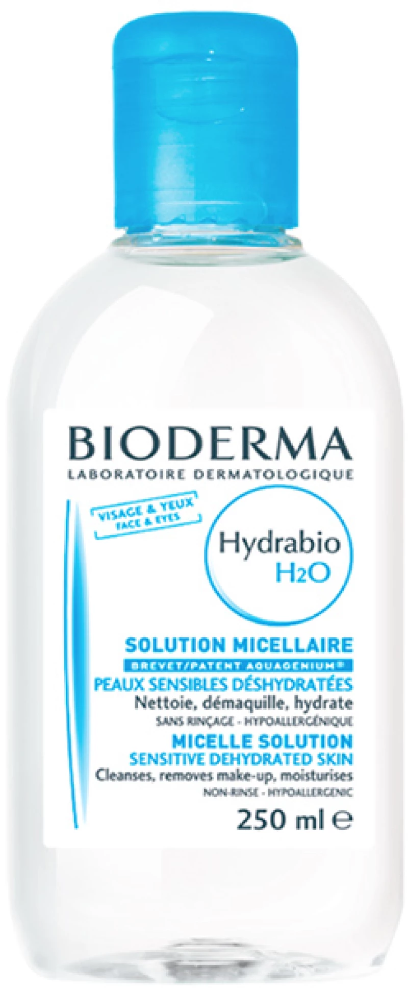 Bioderma | Hydrabio H2O | Ενυδατικό Νερό Καθαρισμού και Ντεμακιγιάζ | 250ml