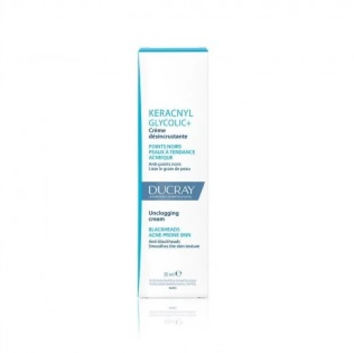 Ducray | Keracnyl Glycolic+ Unclogging Cream| 30ml