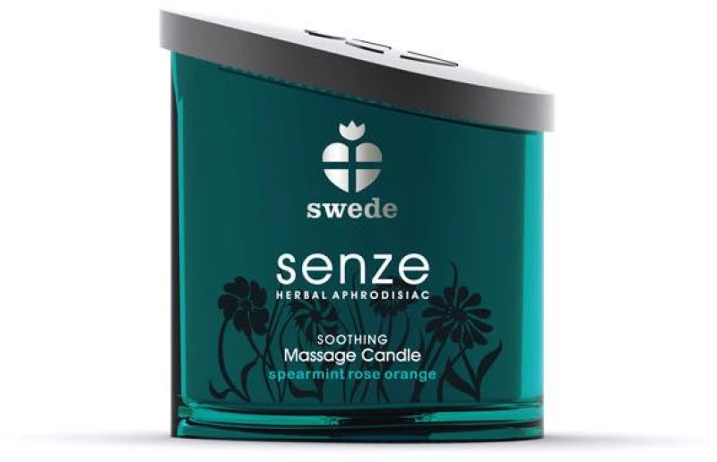 SWEDE SENZE MASSAGE CANDLE MINT ROSE & ORANGE SOOTHING 150ml