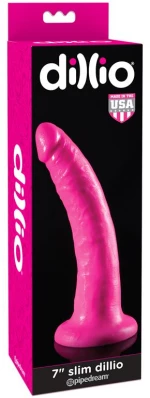 DILLIO 7" SLIM DILDO PINK 17.8cm - ΟΜΟΙΩΜΑ ΠΕΟΥΣ ΡΟΖ 17.8εκ