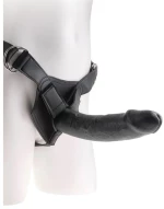 KING COCK STRAP-ON WITH DILDO 9" BLACK 23cm - ΣΤΡΑΠΟΝ 23εκ